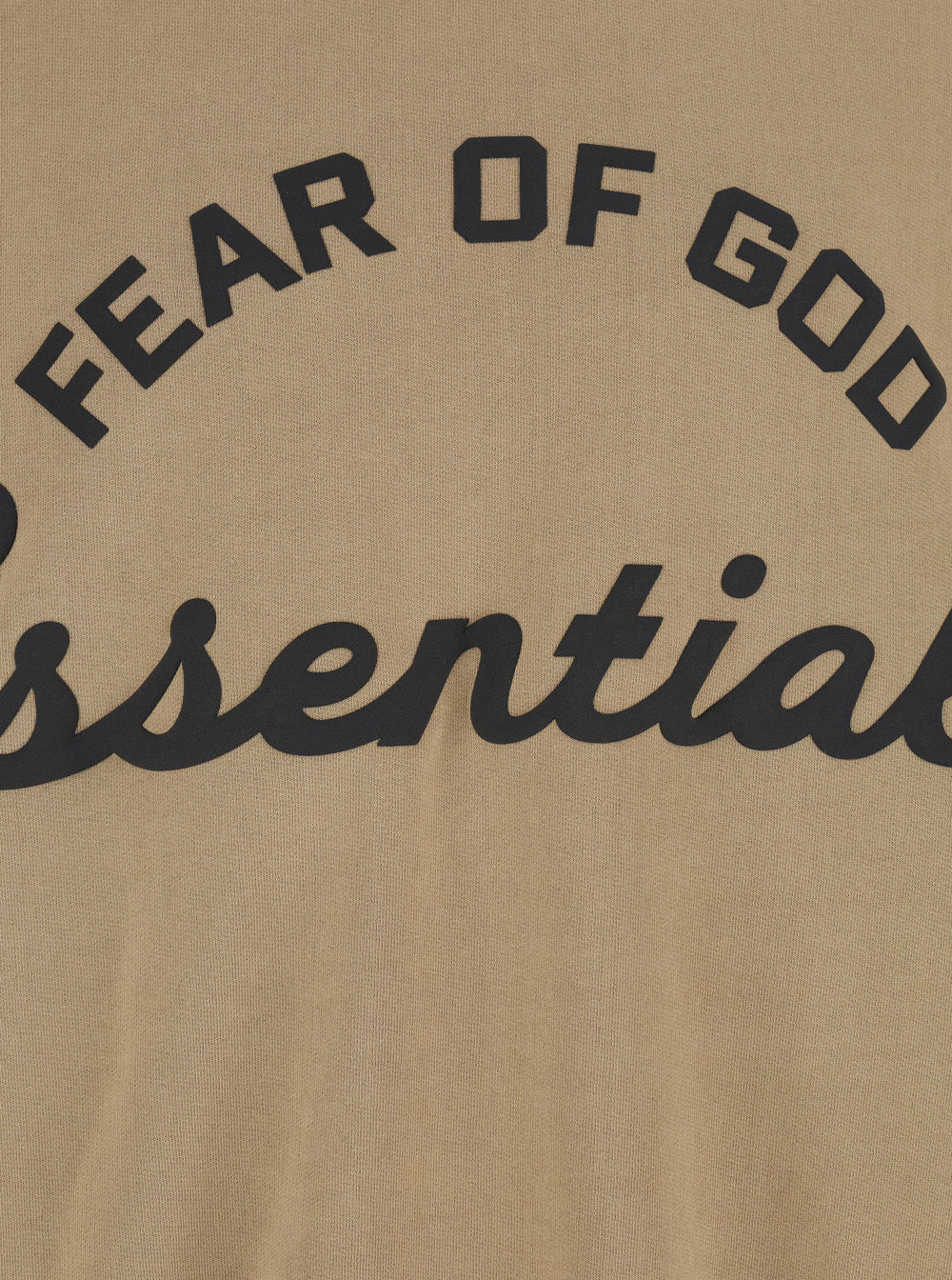 Fear Of God Men Beige Crewneck Sweatshirt With Dropped Shoulders And Maxi Logo Lettering On The Front In Cotton For Men FEAR OF GOD