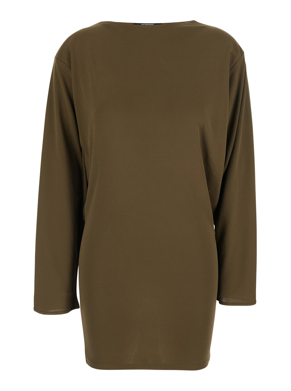 Jacquemus Women Dress 'La Robe Mistral' Green With Thin Straps And V-Neck In Viscose For Women JACQUEMUS