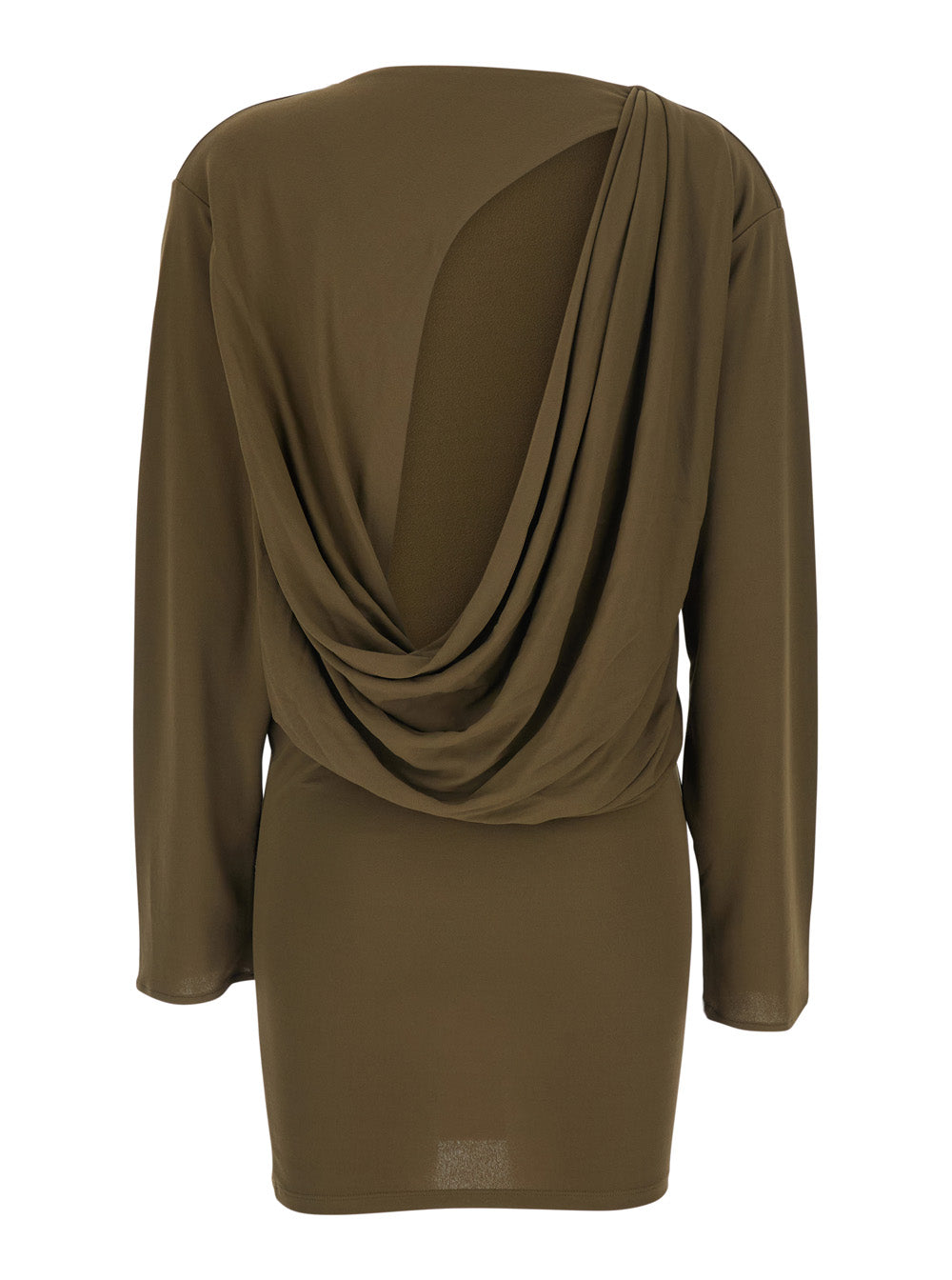 Jacquemus Women Dress 'La Robe Mistral' Green With Thin Straps And V-Neck In Viscose For Women JACQUEMUS