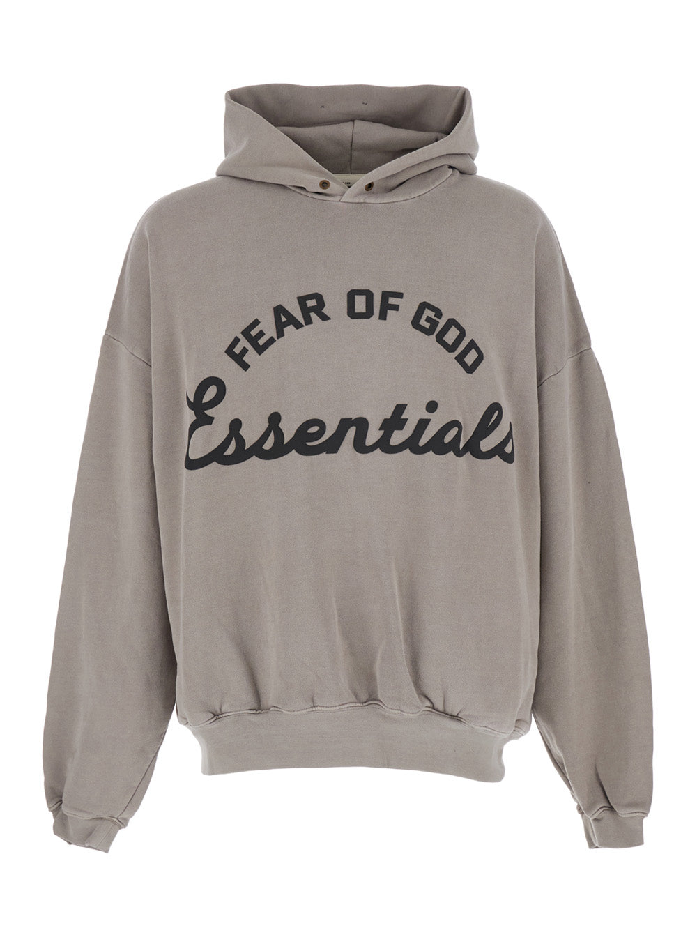 Fear Of God Men Gray 'Training 90'S Hoodie Essentials' Hoodie With Fixed Hood And Kangaroo Pocket FEAR OF GOD
