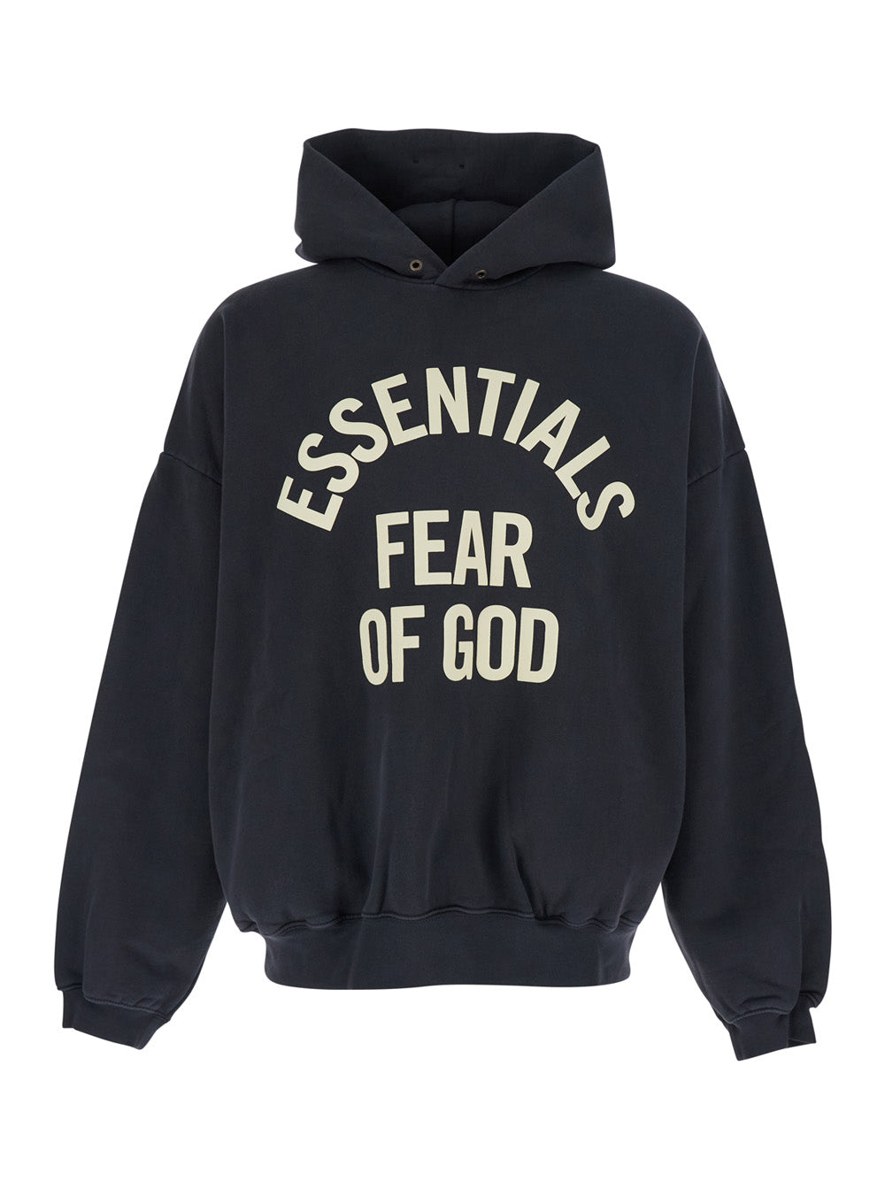 Fear Of God Men Hoodie 'Campus 90'S Hoodie Essentials' - Black - Hoodie With Kangaroo Pocket And Long Sleeves - In Cotton - Men FEAR OF GOD