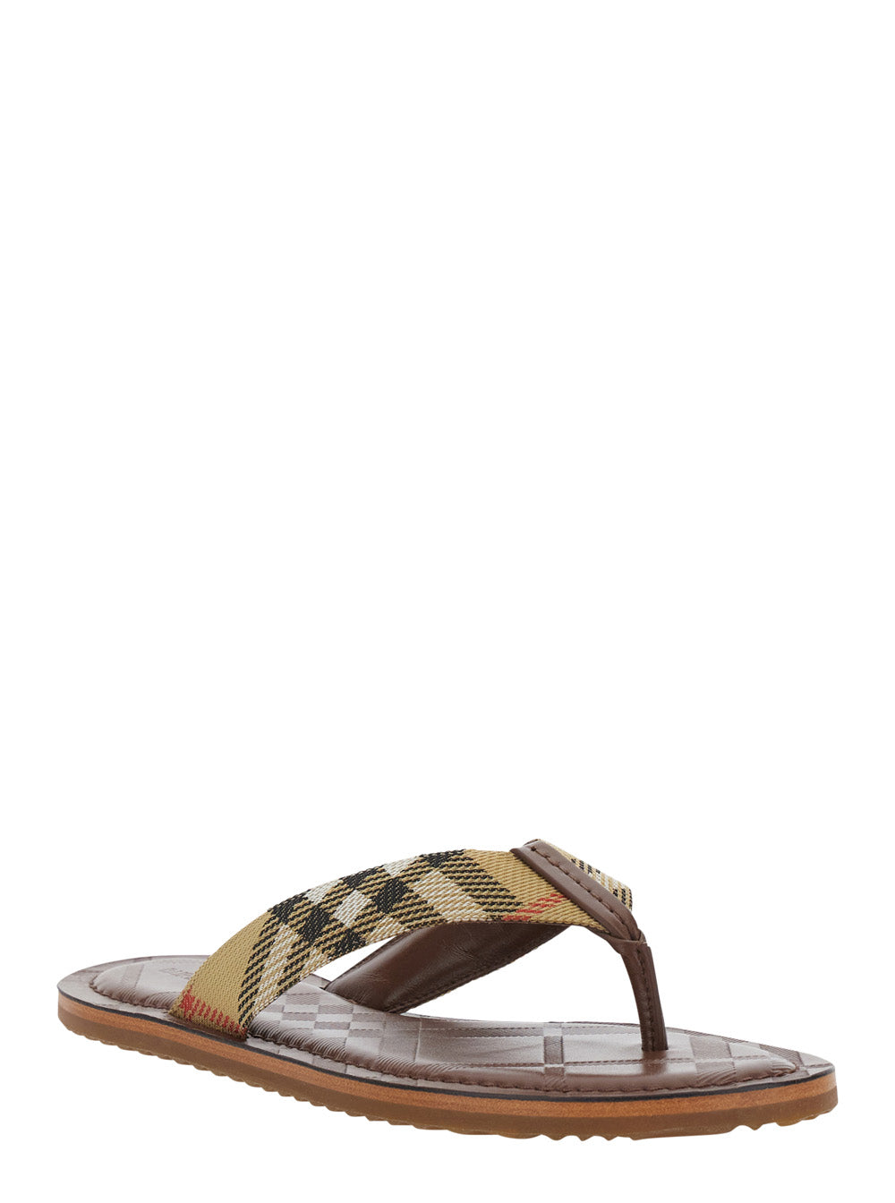 Burberry Women Sandals 'Le Pavillon' Beige With Elegant Leather Details For Women BURBERRY