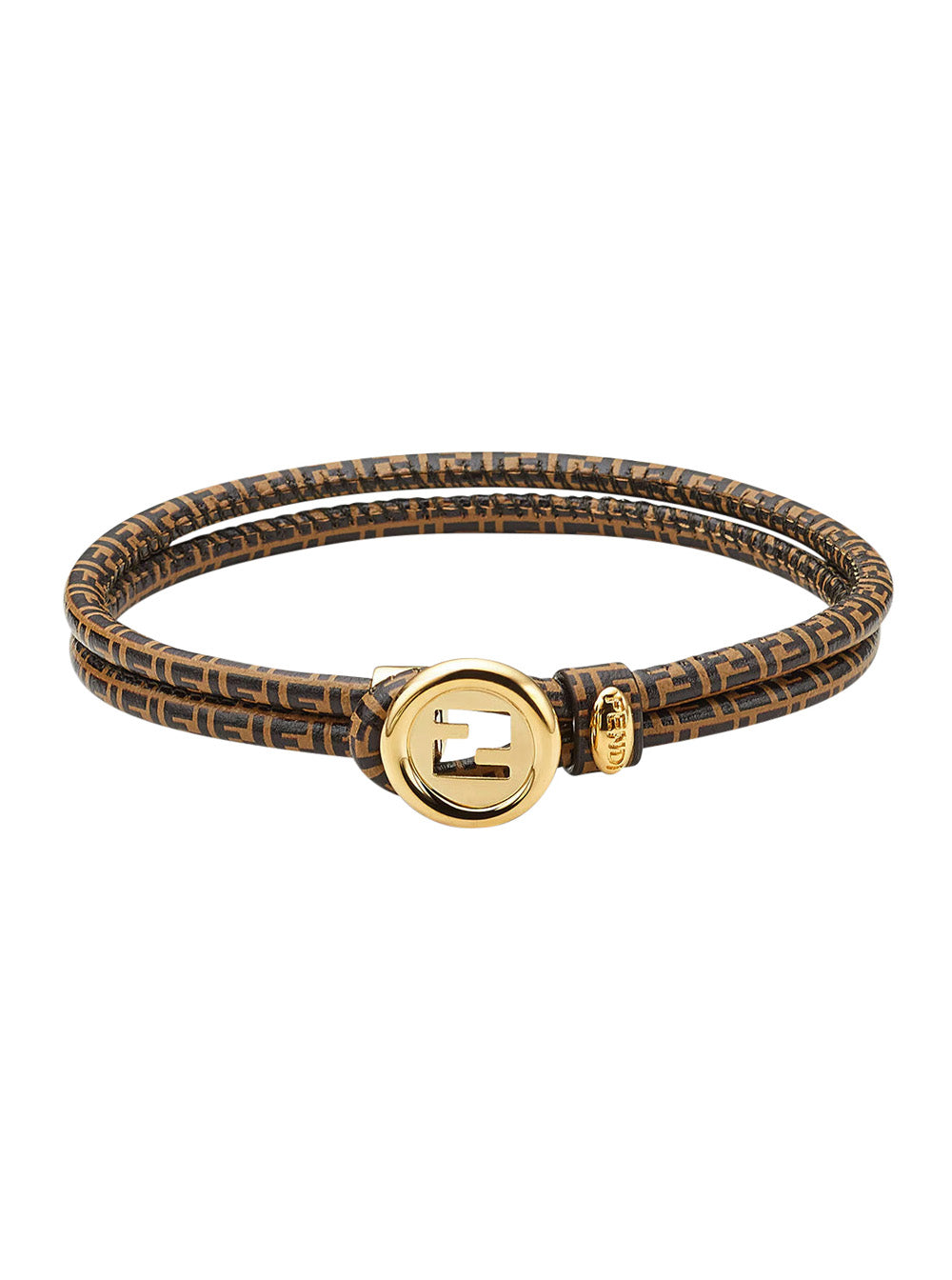 Fendi Women Bracelet 'Ever Round Stud' In Brown Bronze For Women FENDI