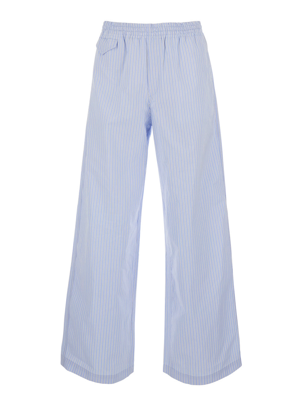 A.P.C. Men Lou Pants Light Blue With Front Pockets And Cotton Elastic Man A.P.C.