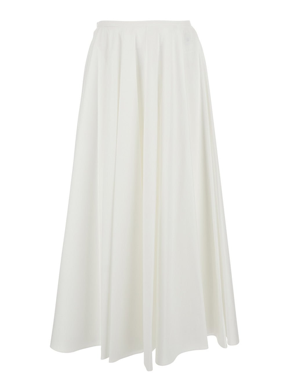 Givenchy Women White A-Line Skirt With Flared Design In Cotton Woman GIVENCHY