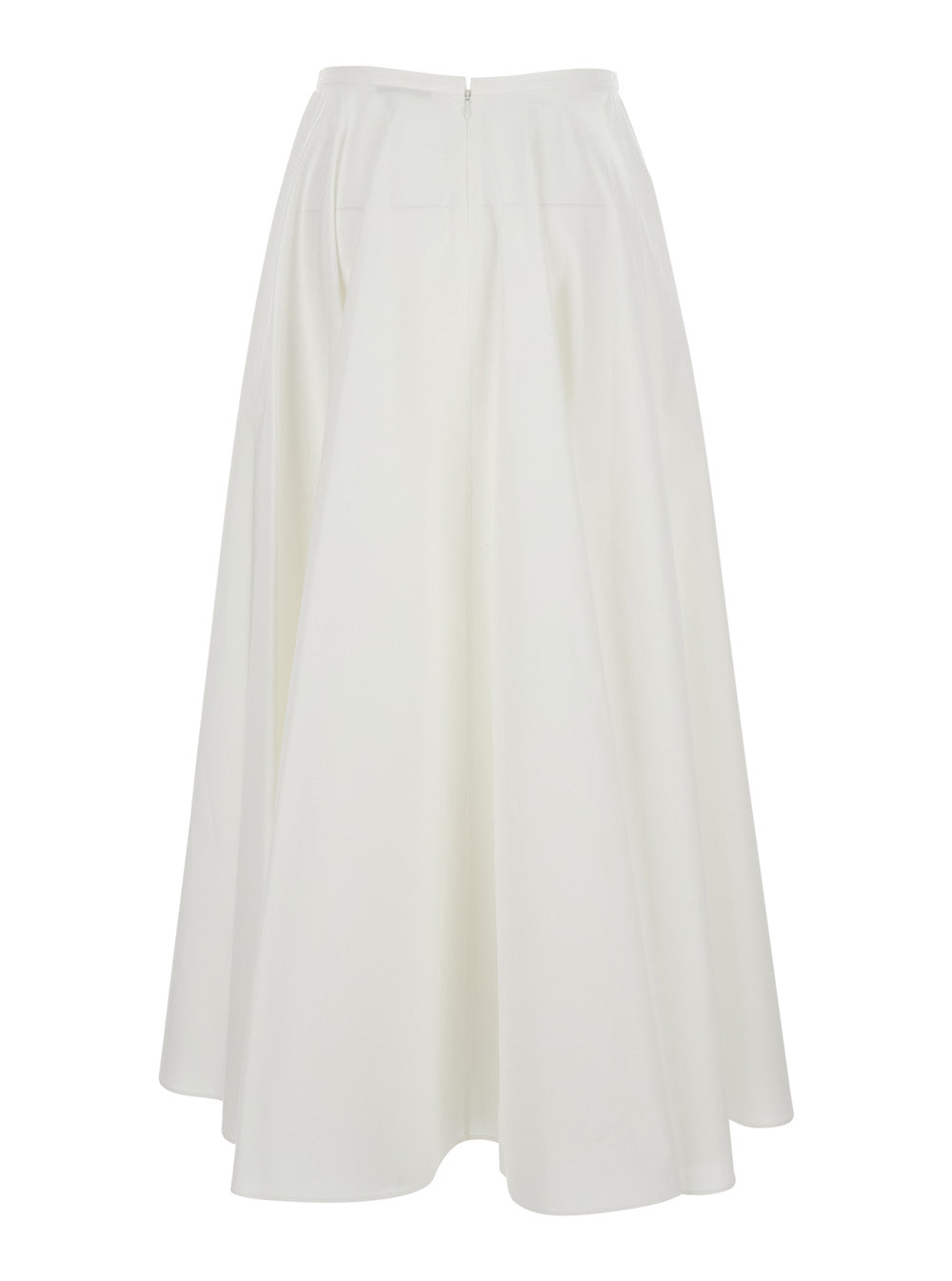 Givenchy Women White A-Line Skirt With Flared Design In Cotton Woman GIVENCHY