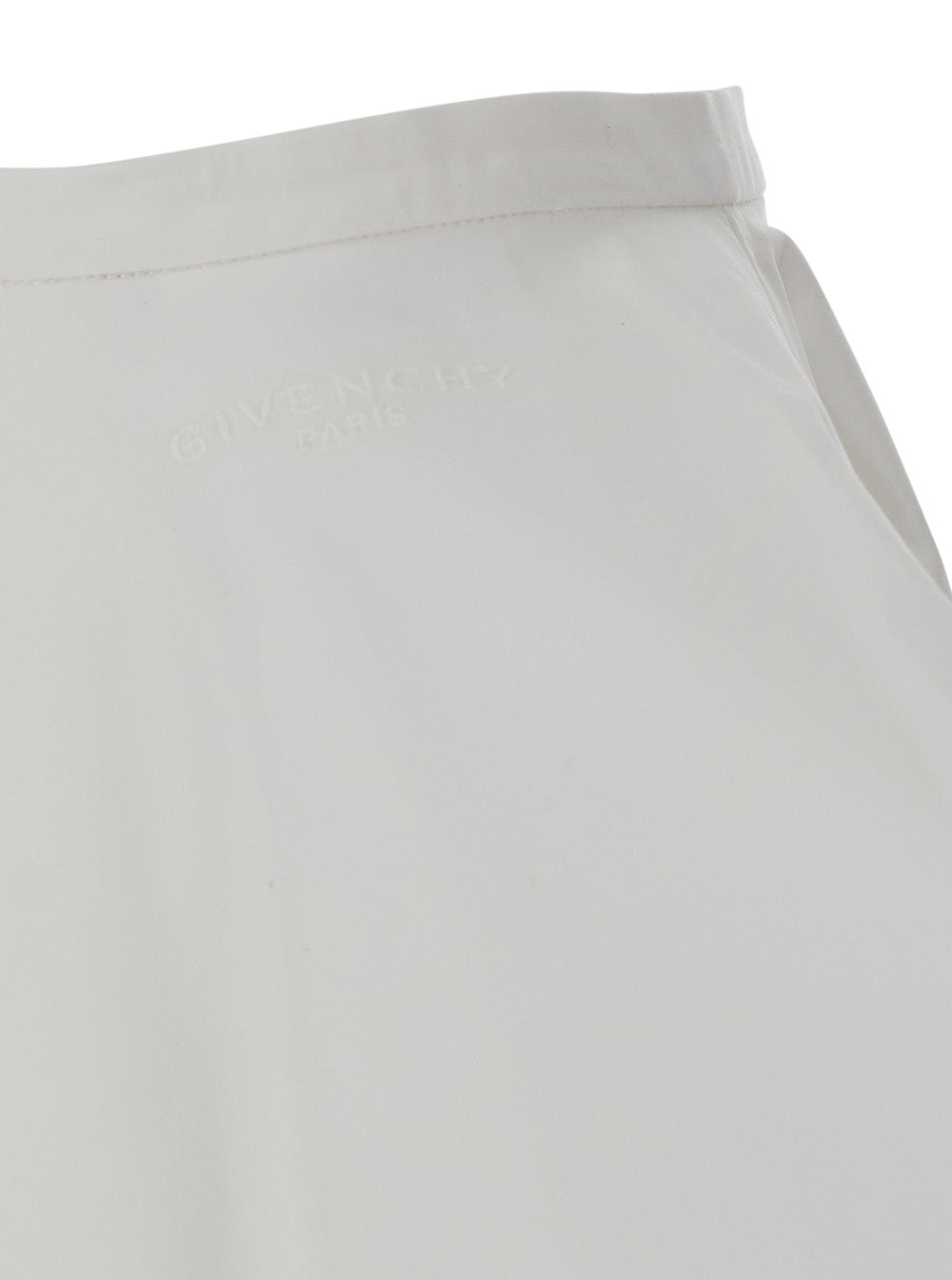 Givenchy Women White A-Line Skirt With Flared Design In Cotton Woman GIVENCHY