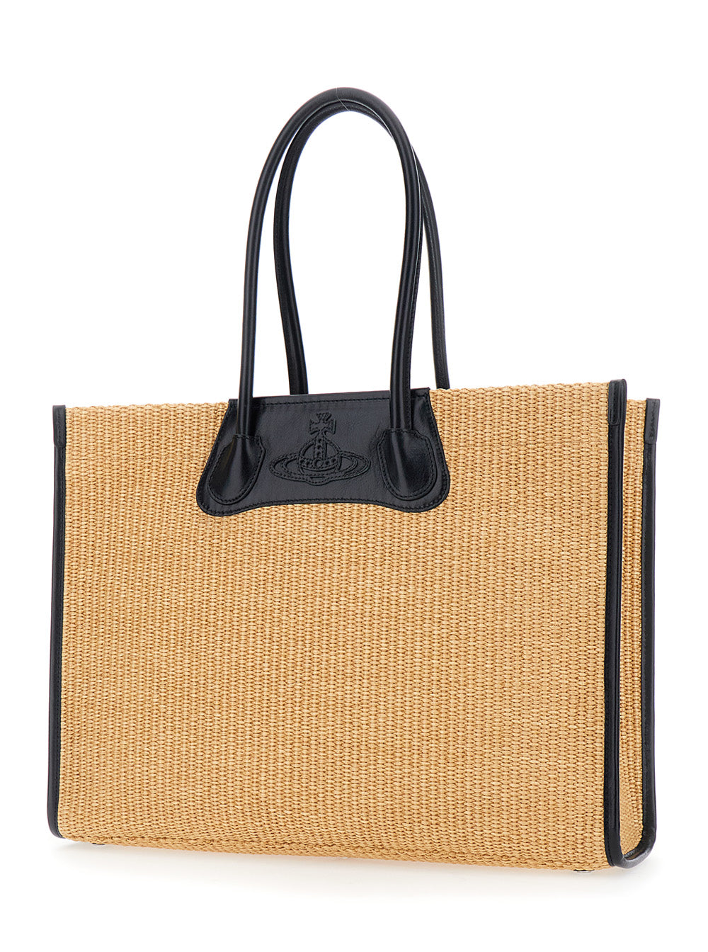 Vivienne Westwood Women Handbag 'Troy Tote Bag' With Beige Details In Cotton And Polyamide Women VIVIENNE WESTWOOD