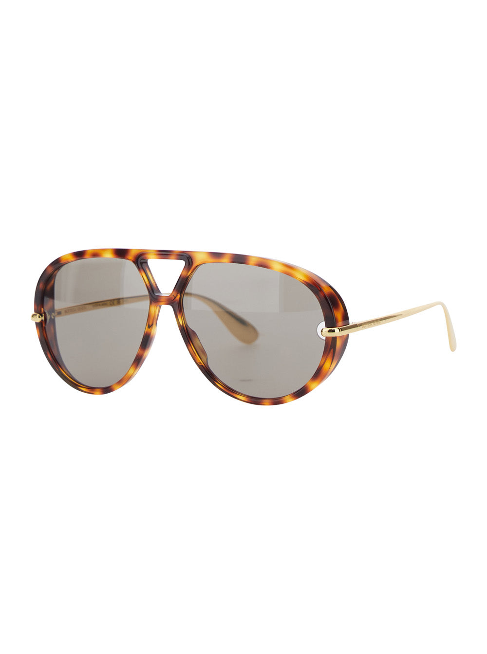 Bottega Veneta Women Brown Sunglasses With Thin Temples With Logo Lettering In Acetate For Women BOTTEGA VENETA