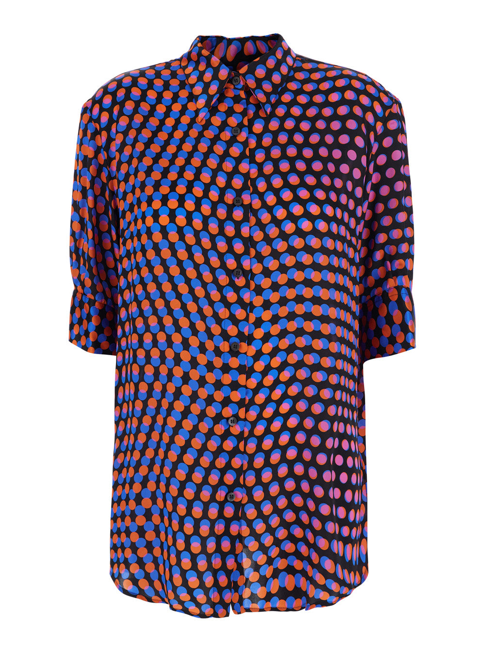 Dries Van Noten Women Celindo Black Shirt With Long Sleeves And Regular Collar In Cotton For Women DRIES VAN NOTEN