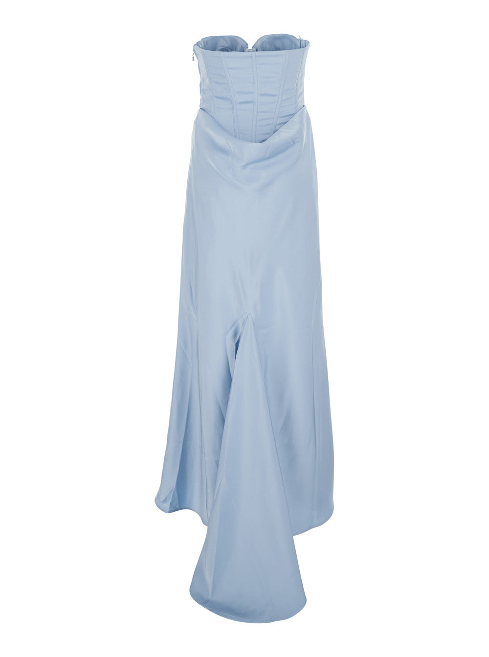 Rotate Women Dress 'Satin Corset Maxi Dress' Blue In Polyester For Women ROTATE