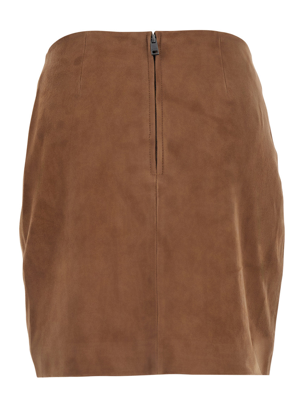 Rotate Women Suede Mini Skirt Brown In Leather Women ROTATE