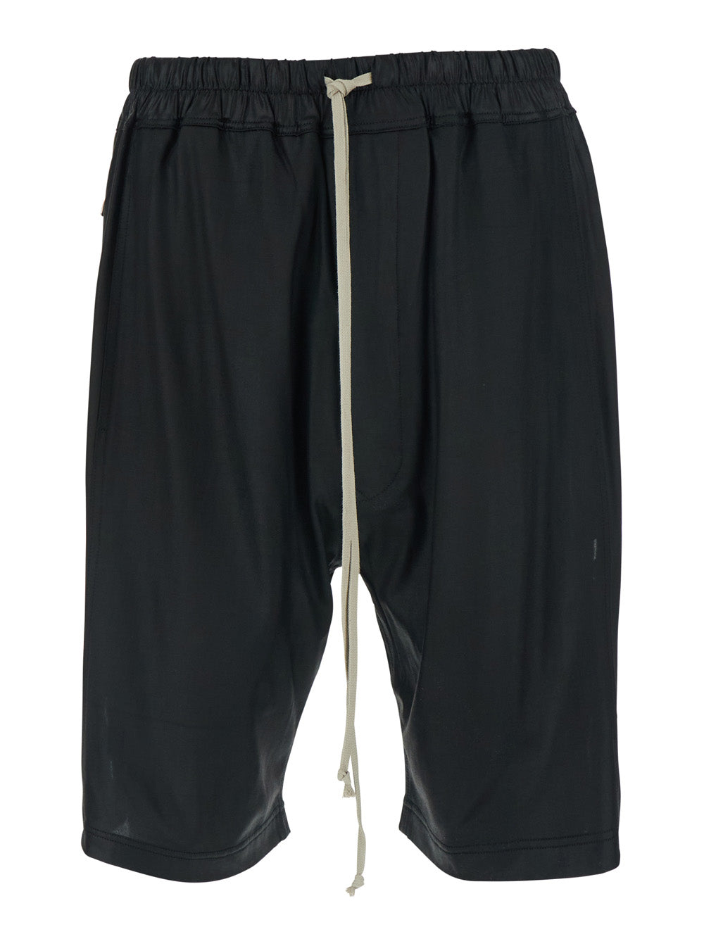 Drkshdw Men Black Shorts With Elasticated Waist And Drawstring In Tech Fabric For Men DRKSHDW