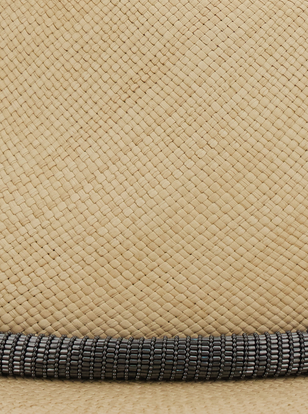Brunello Cucinelli Women Beige Bucket Hat With Wide Brim And Ribbon Detail In Raffia For Women BRUNELLO CUCINELLI