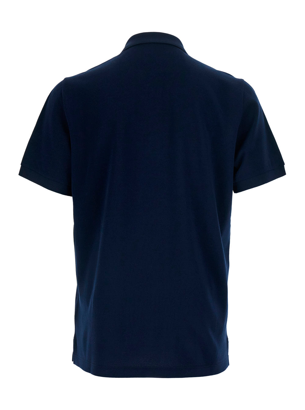 Fendi Men Blue Polo With Classic Collar And Logo On The Front In Cotton Men FENDI