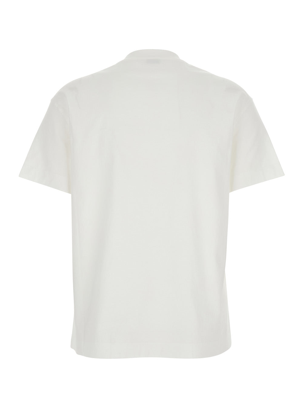 Brunello Cucinelli Women White Crew Neck T-Shirt With Monile Detail On The Front In Cotton For Women BRUNELLO CUCINELLI