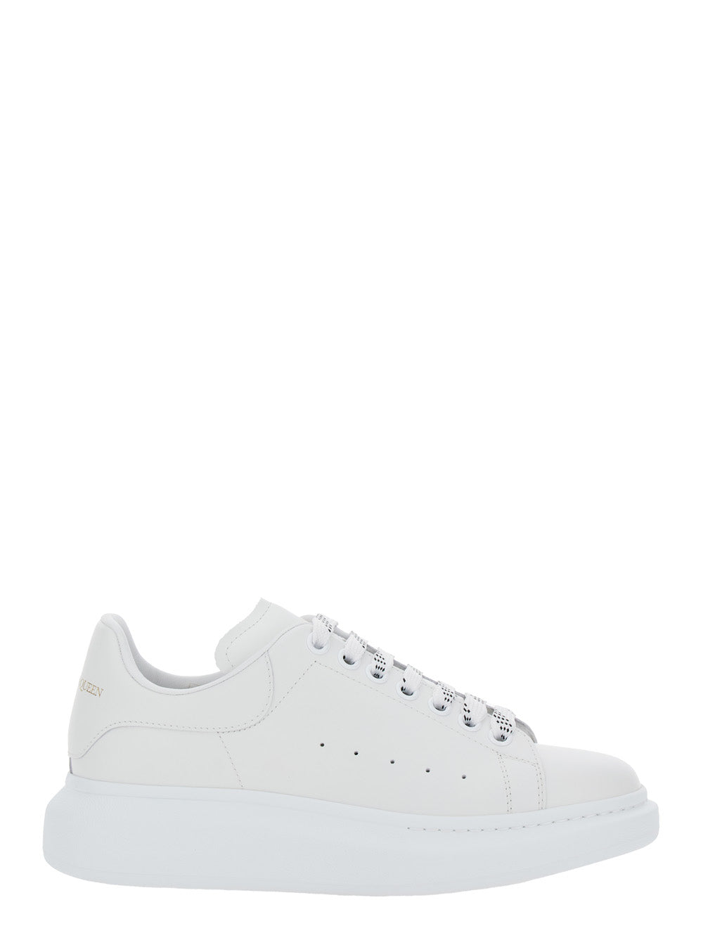Alexander Mcqueen Men Low Top Sneaker 'Alexander Mcqueen' With Logo Lettering On Tongue And Heel In White Leather For Men ALEXANDER MCQUEEN