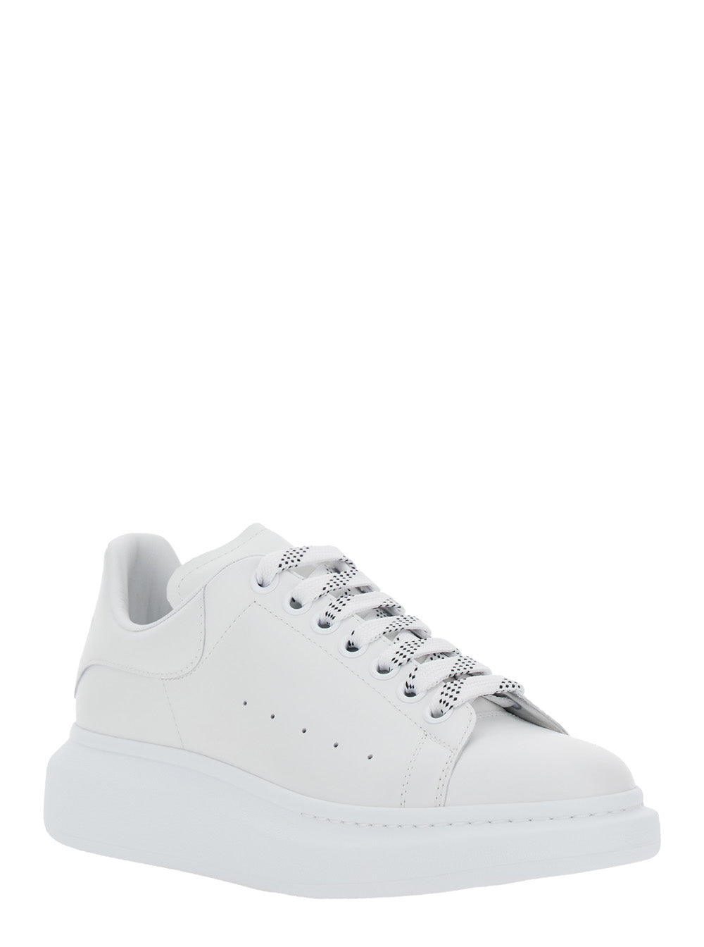Alexander Mcqueen Men Low Top Sneaker 'Alexander Mcqueen' With Logo Lettering On Tongue And Heel In White Leather For Men ALEXANDER MCQUEEN