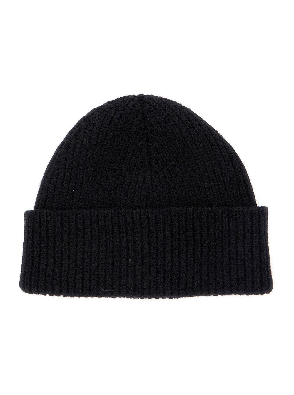Ami Paris Men Black Wool Cap With Brim And Cuff For Men AMI PARIS