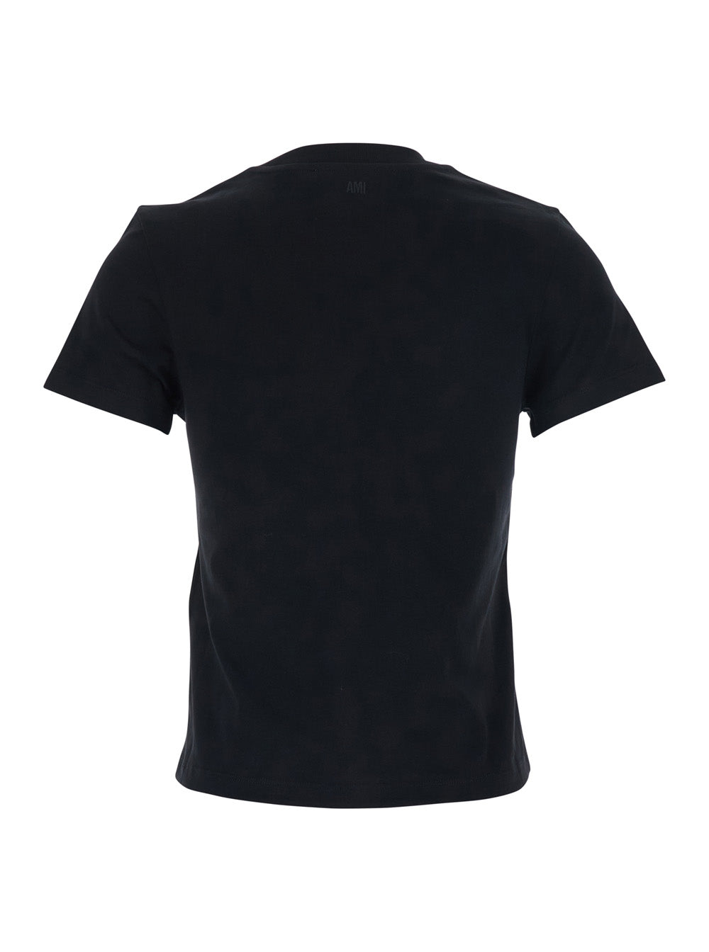 Ami Paris Women T-Shirt With Adc Embroidery On The Front In Black Cotton For Women AMI PARIS