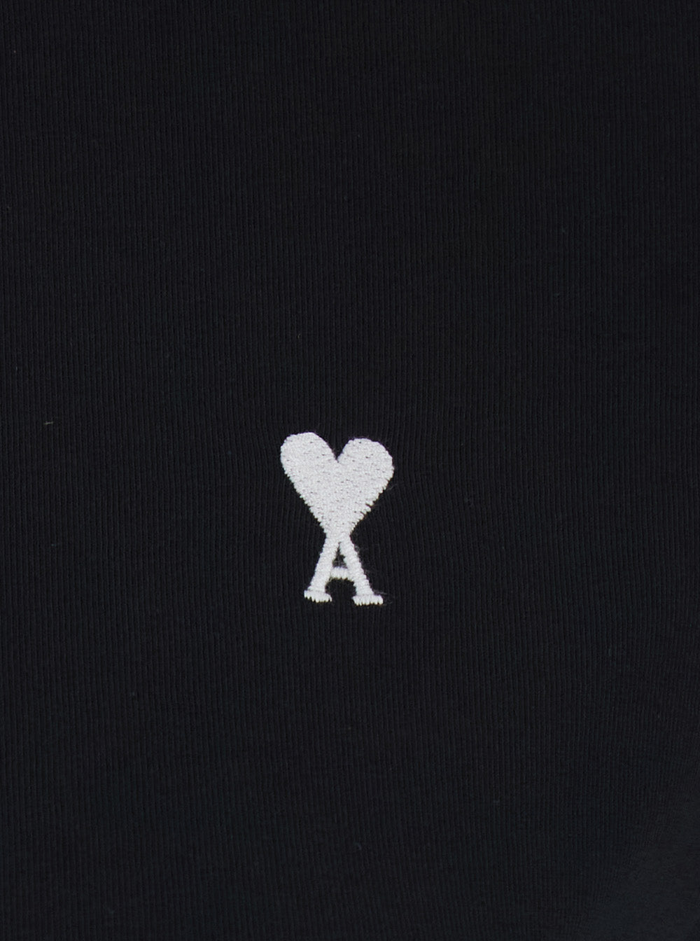 Ami Paris Women T-Shirt With Adc Embroidery On The Front In Black Cotton For Women AMI PARIS