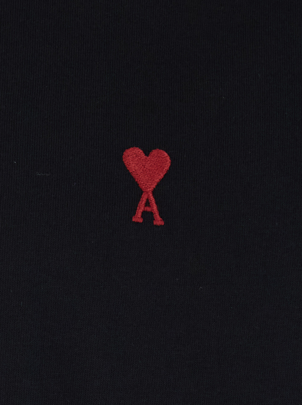 Ami Paris Men Long Sleeve T-Shirt With Ami De Coeur Logo On The Front In Black Cotton For Men AMI PARIS