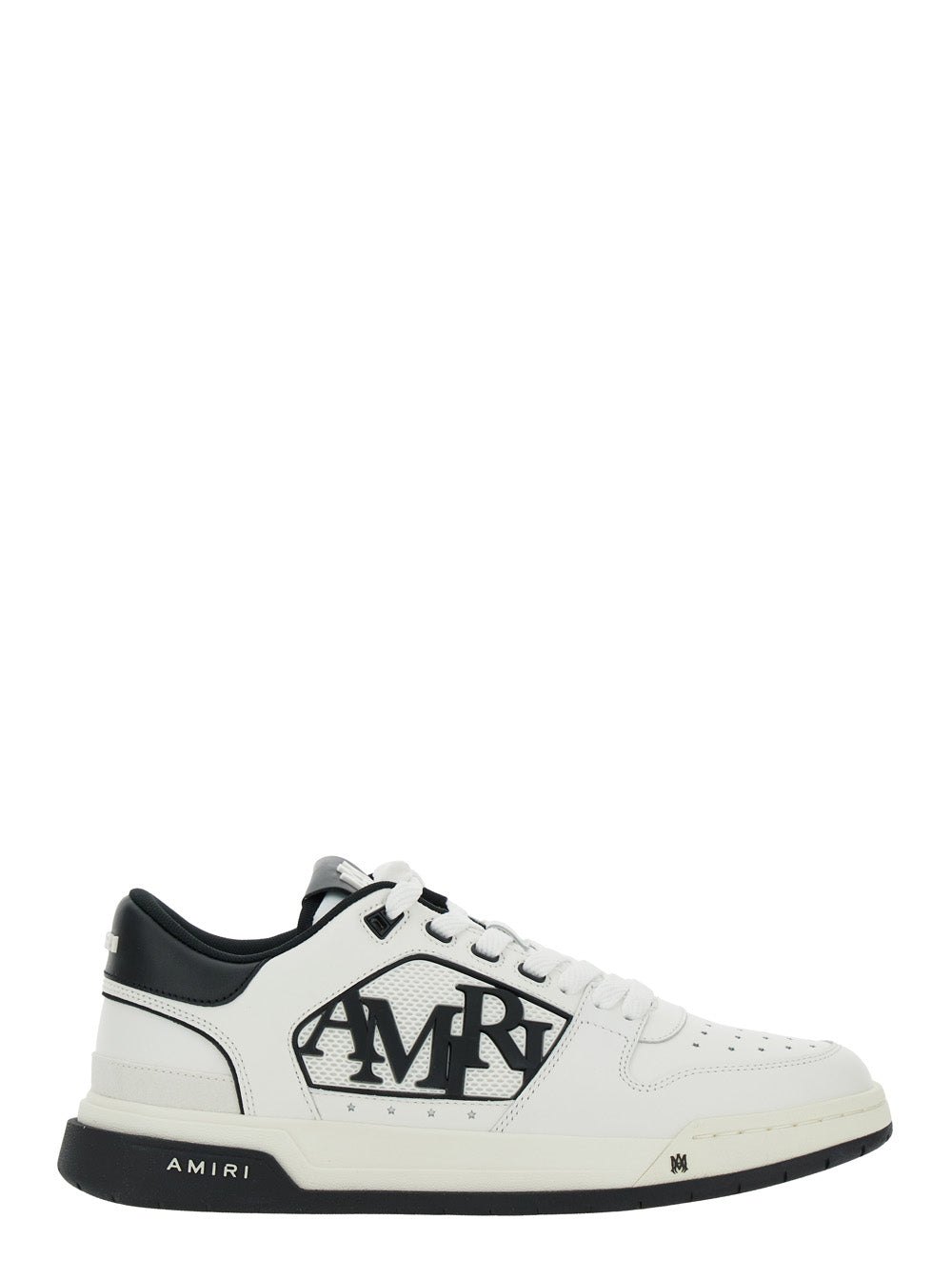 Amiri Men Low Top Sneakers With Logo Patch On The Side And Contrasting Heel With Leather Logo Lettering For Men AMIRI