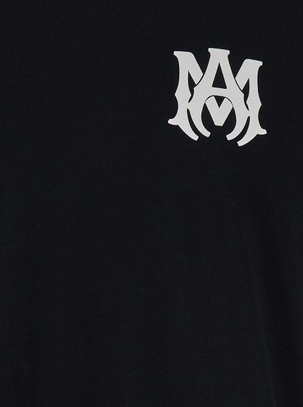 Amiri Men Black T-Shirt With Contrasting Monogram In Cotton Man AMIRI