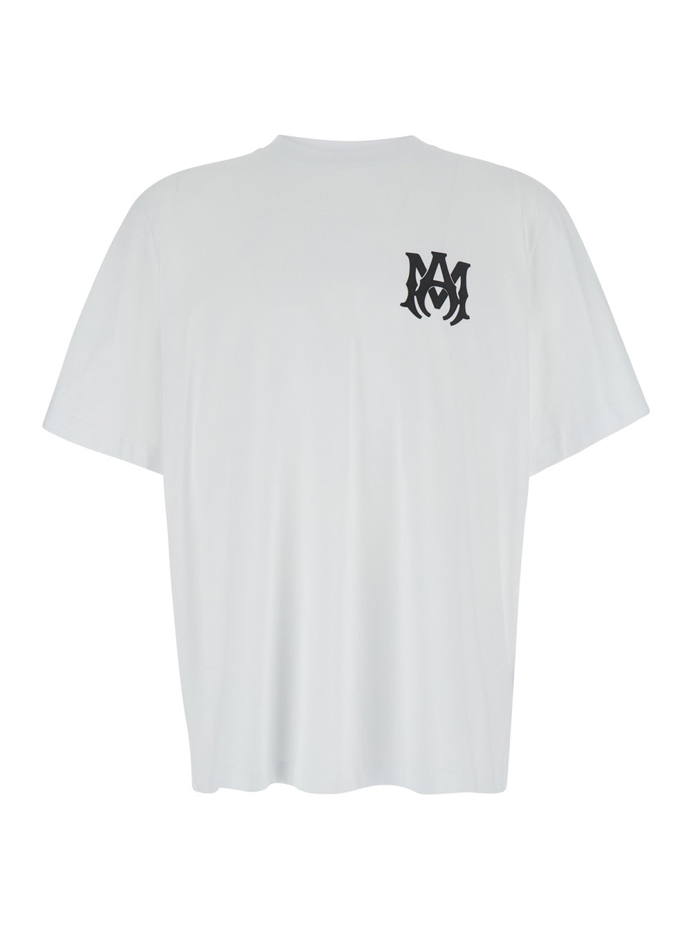 Amiri Men Oversized T-Shirt With Contrast Logo Print In White Cotton For Men AMIRI