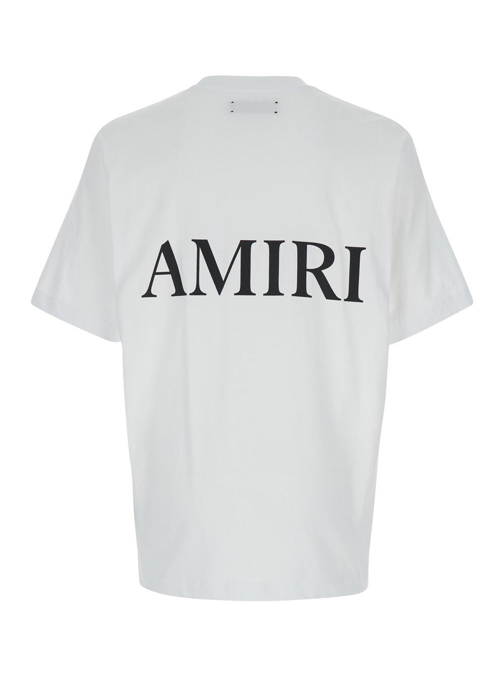 Amiri Men Oversized T-Shirt With Contrast Logo Print In White Cotton For Men AMIRI