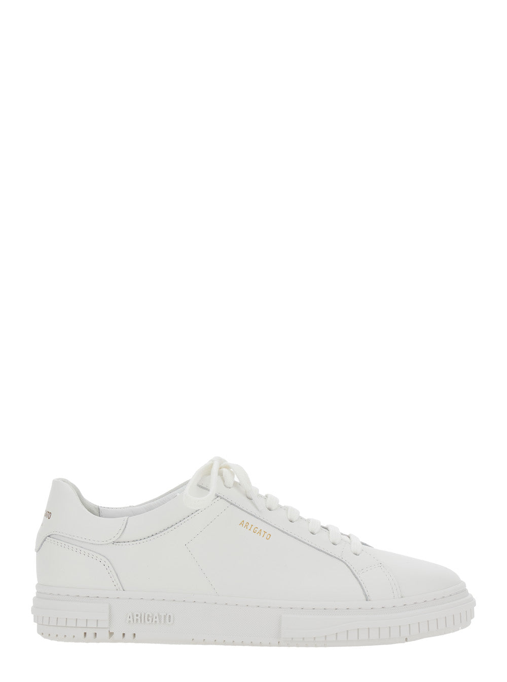Axel Arigato Men Sneaker 'Atlas' Low Top With Logo Lettering On The Back In White Leather Men AXEL ARIGATO