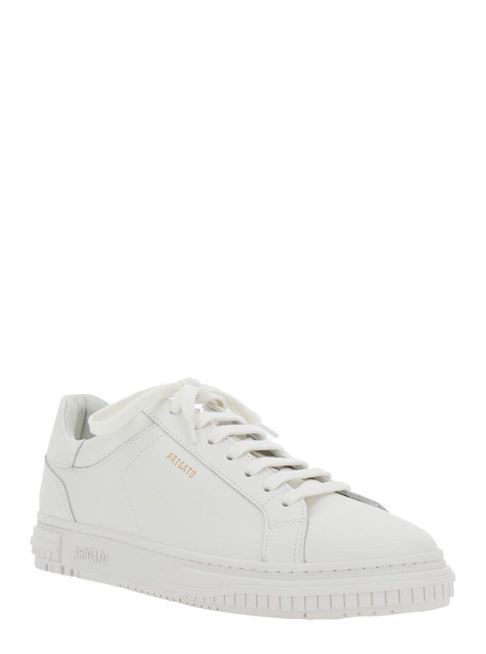 Axel Arigato Men Sneaker 'Atlas' Low Top With Logo Lettering On The Back In White Leather Men AXEL ARIGATO