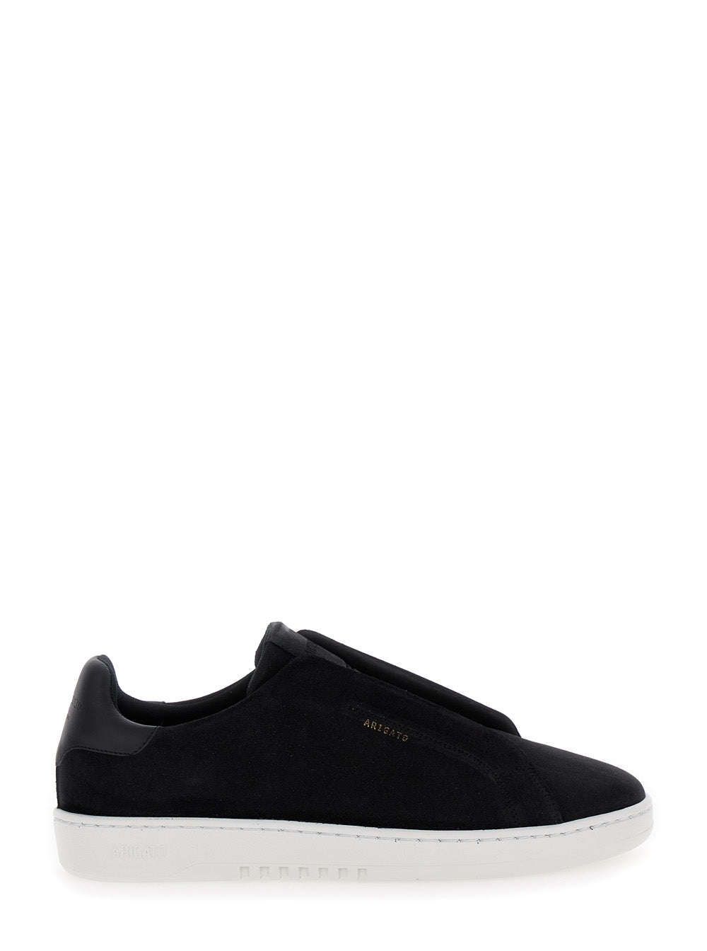 Axel Arigato Men Low Sneakers 'Dice Laceless' Slip-On In Black Suede Men