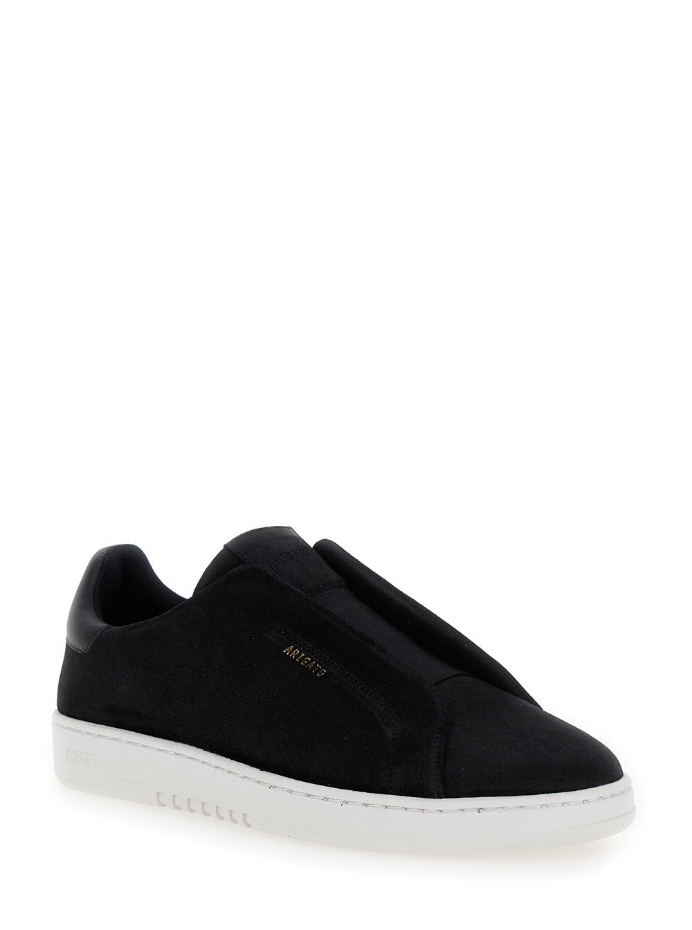 Axel Arigato Men Low Sneakers 'Dice Laceless' Slip-On In Black Suede Men