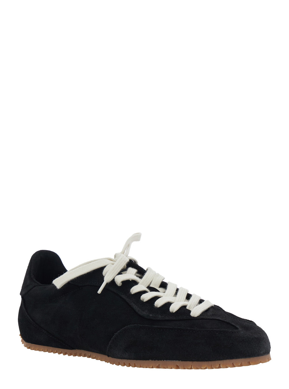 Axel Arigato Men Sneaker 'Daze Runner' With Logo On The Tongue And Grooved Sole In Black Suede Men AXEL ARIGATO