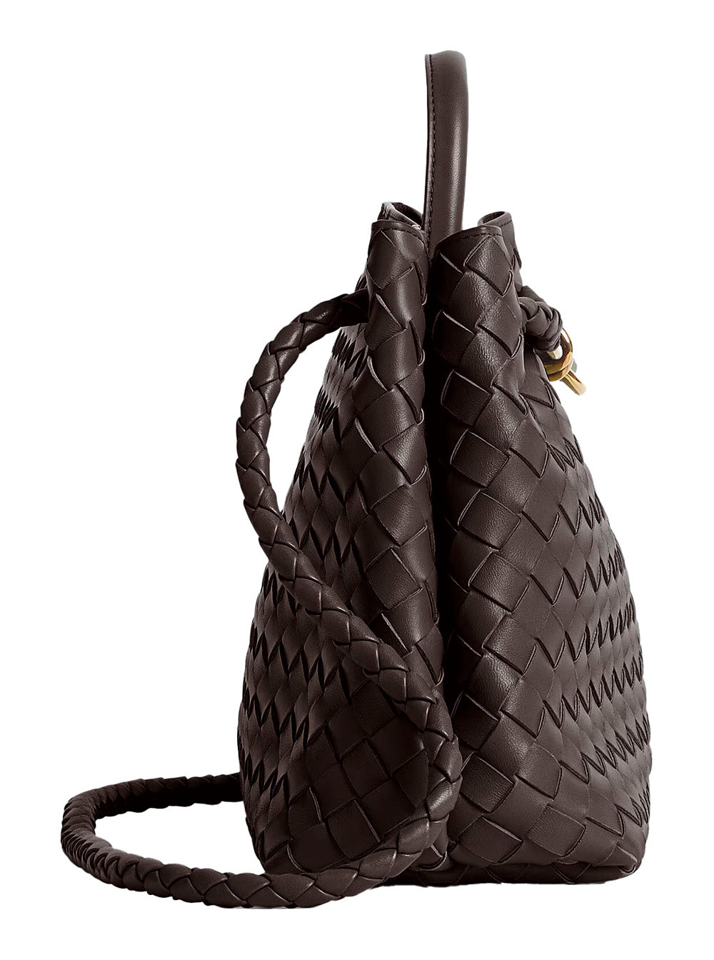 Bottega Veneta Women Handbag 'Andiamo' Medium With Knot Detail On The Front In Brown Leather For Women BOTTEGA VENETA