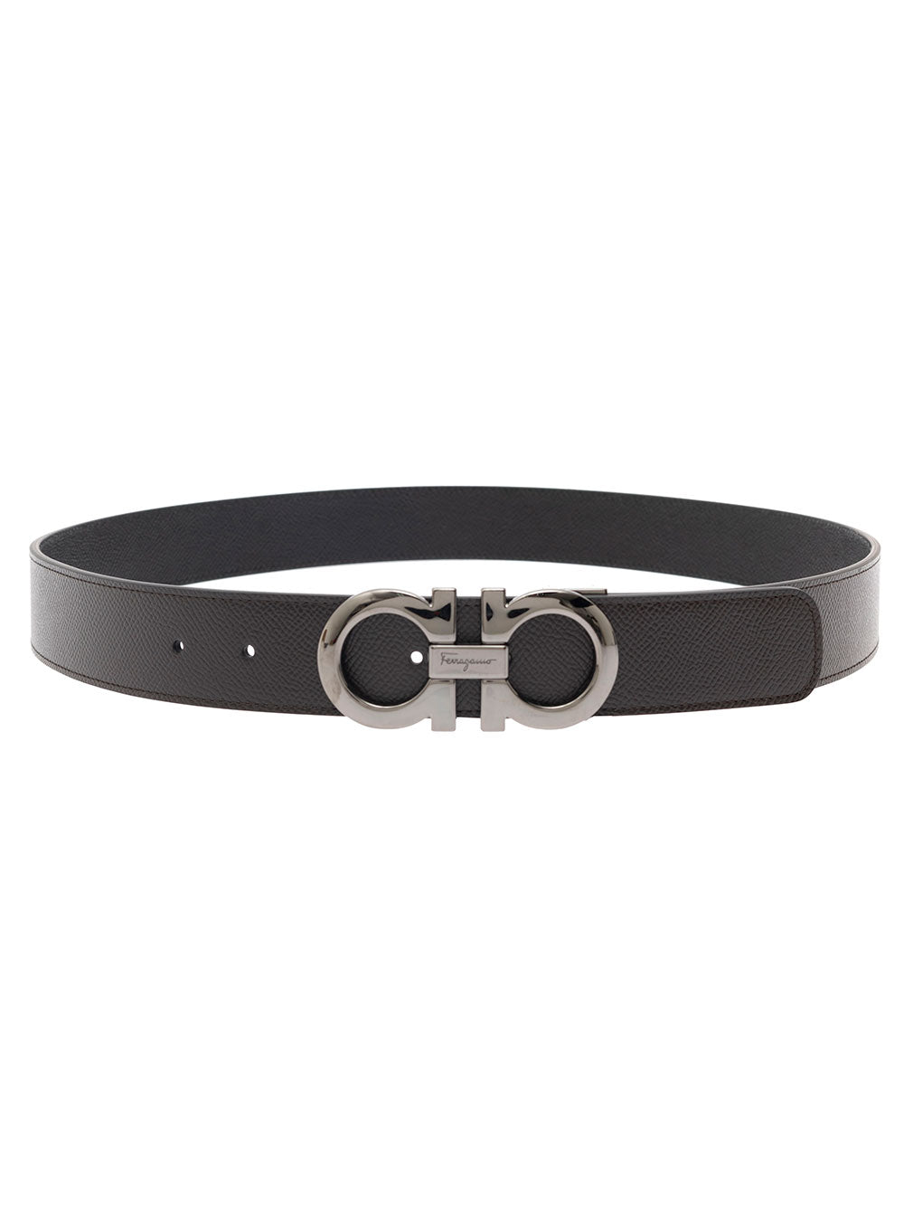 Ferragamo Men Reversibile Ad Brown Black FERRAGAMO