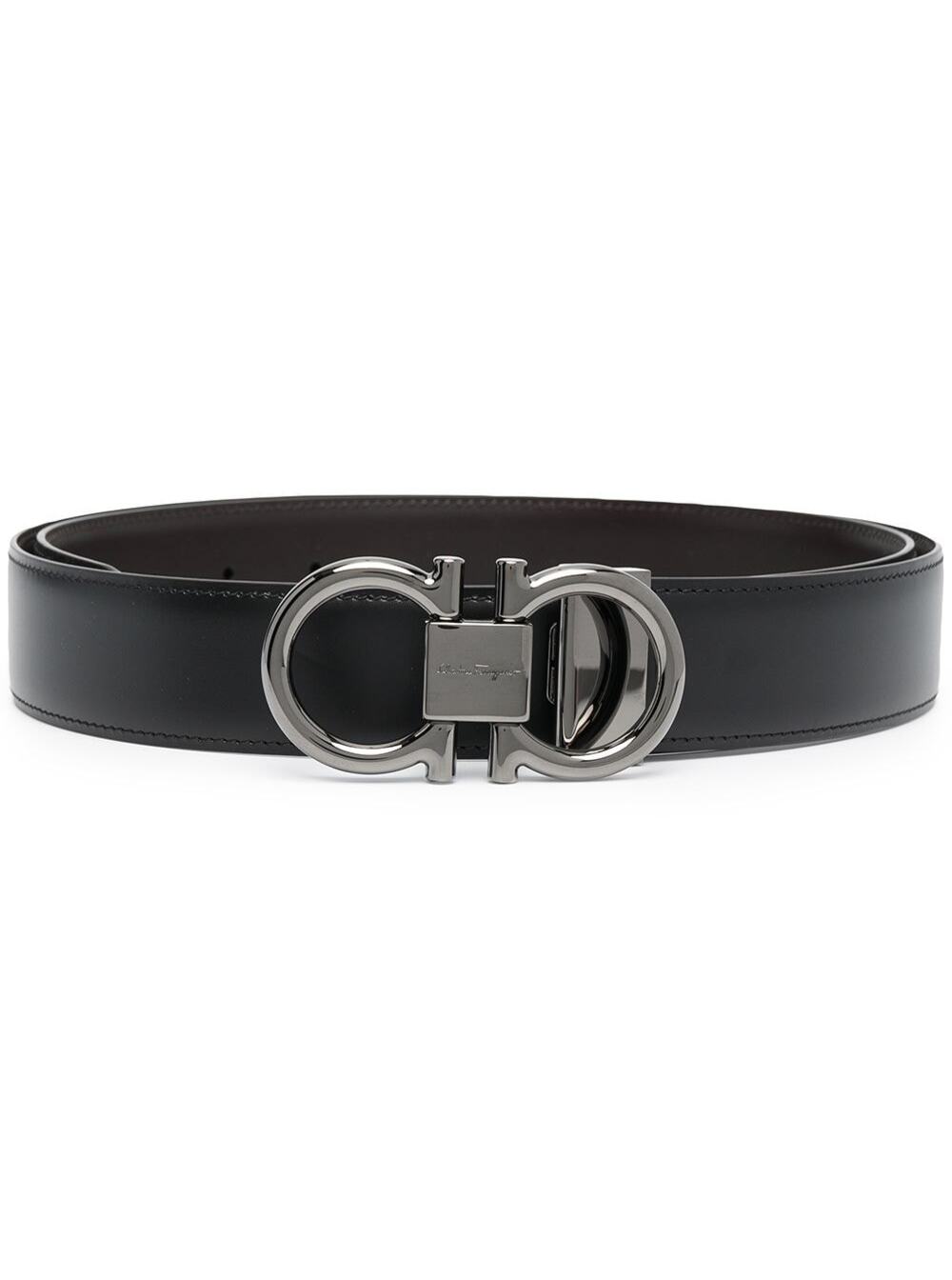 Ferragamo Men Reversibile Ad Black + Brown FERRAGAMO