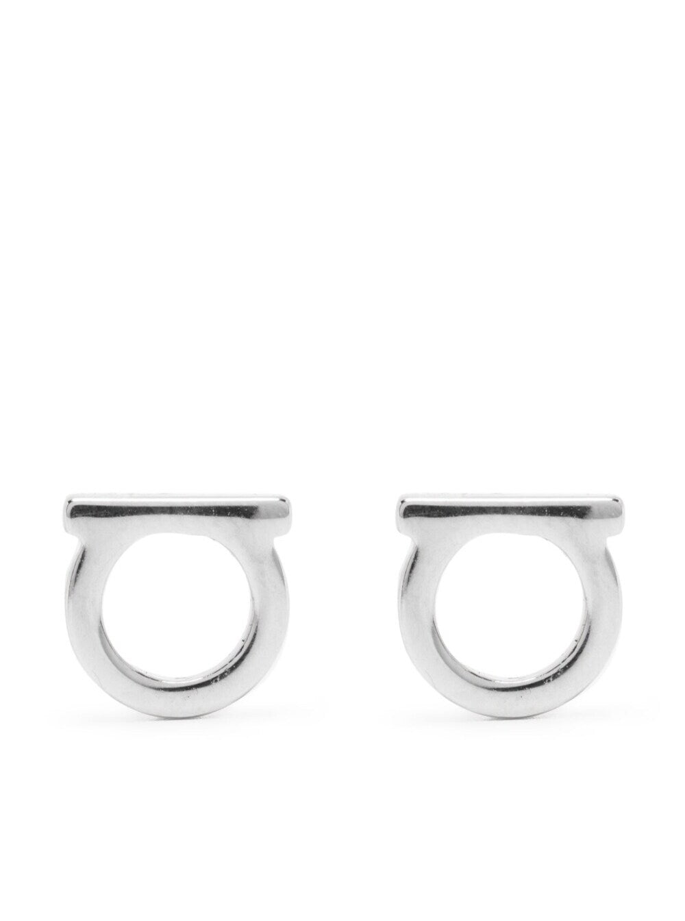 Ferragamo Women Gancini Earrings With Silver-Colored Brass Plate For Women FERRAGAMO