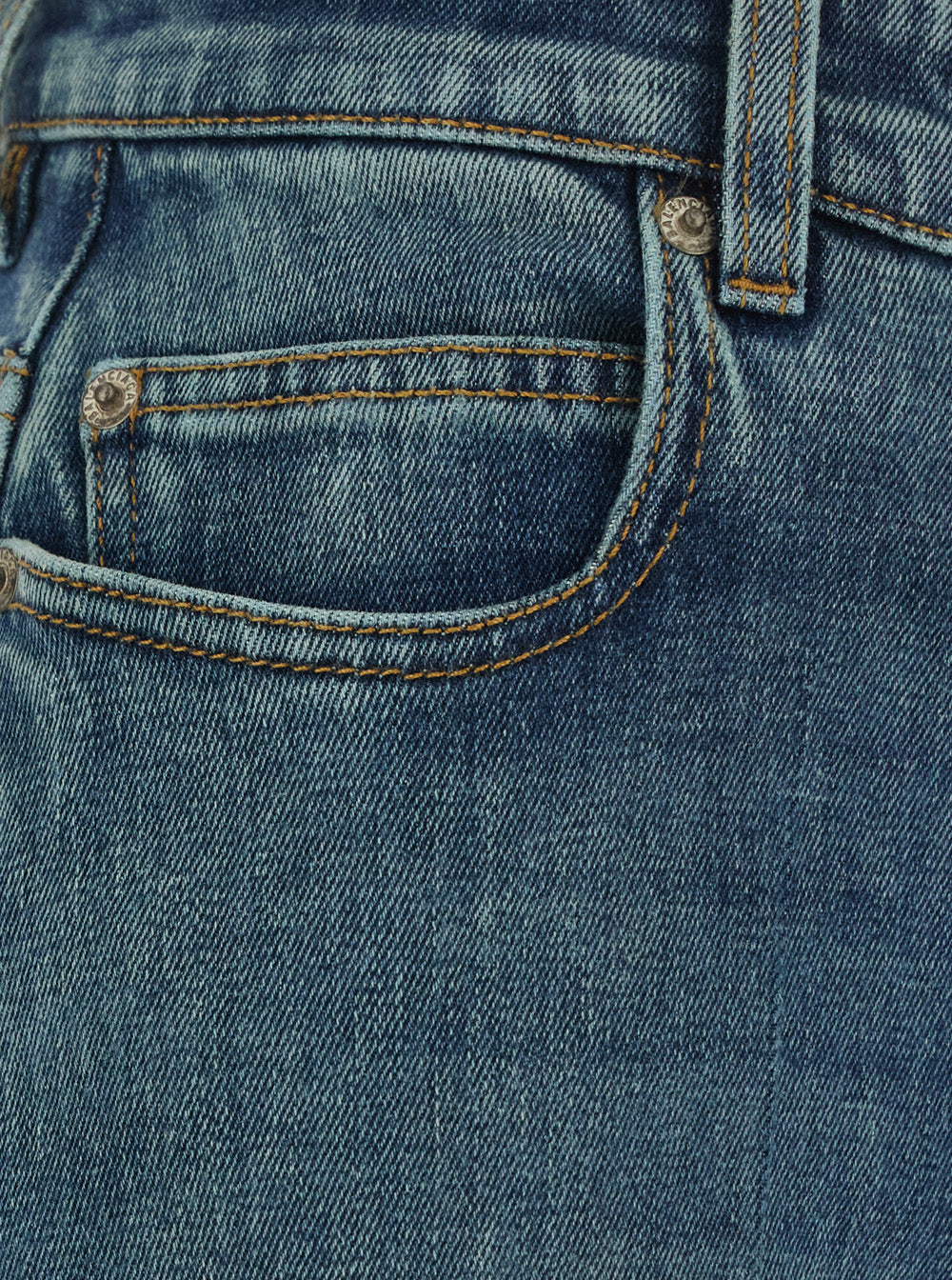Balenciaga Women Blue High-Waisted Jeans With Logo Patch On The Back In Denim For Women BALENCIAGA