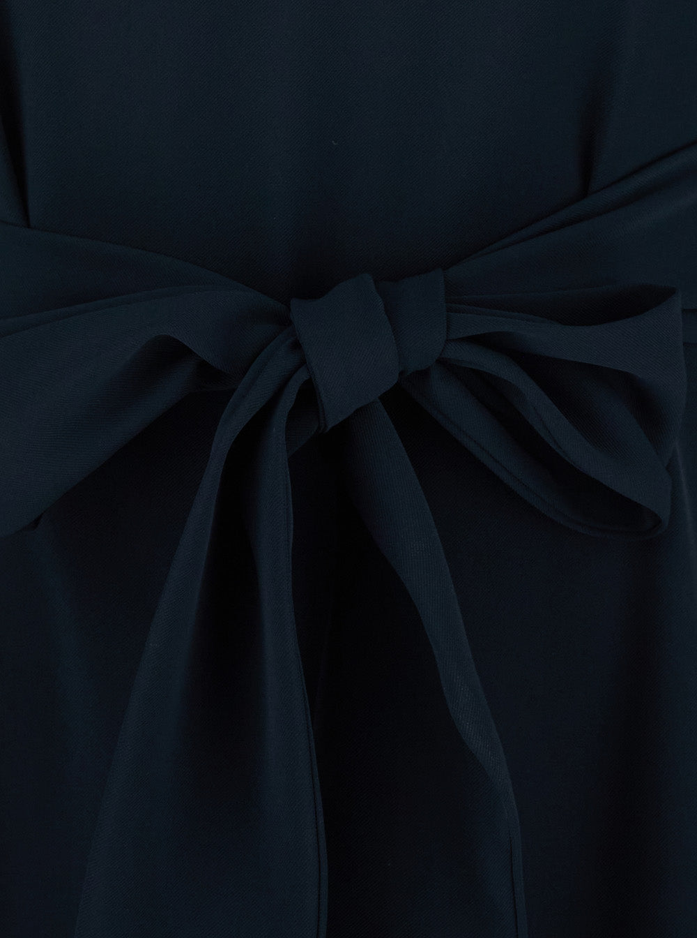 Leplain Women Blue Short Dress With Bow On The Front And Keyhole Closure On The Back In Cady For Women LEPLAIN