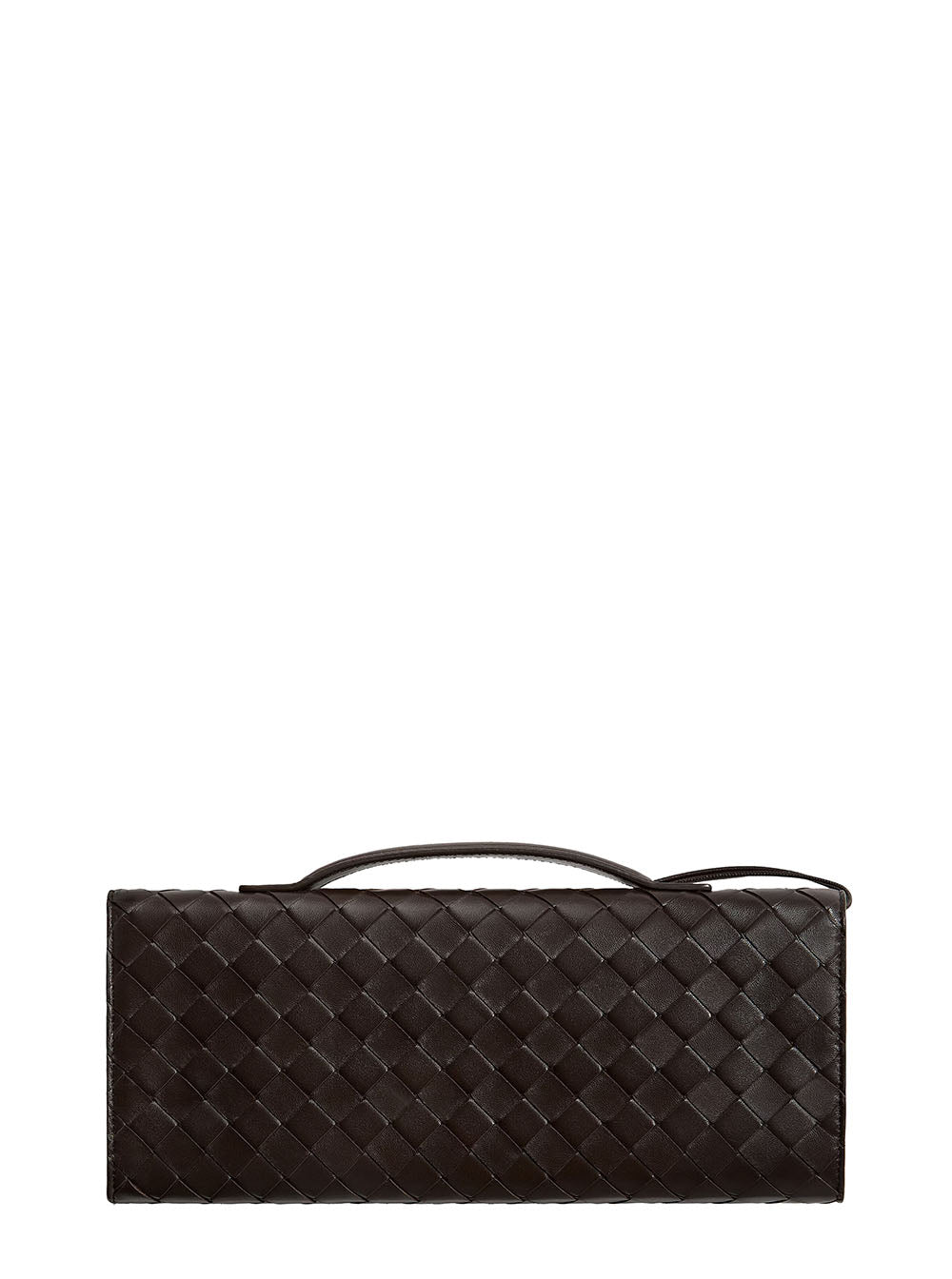 Bottega Veneta Women Clutch Bag 'Andiamo' In Brown Woven Nappa For Women BOTTEGA VENETA