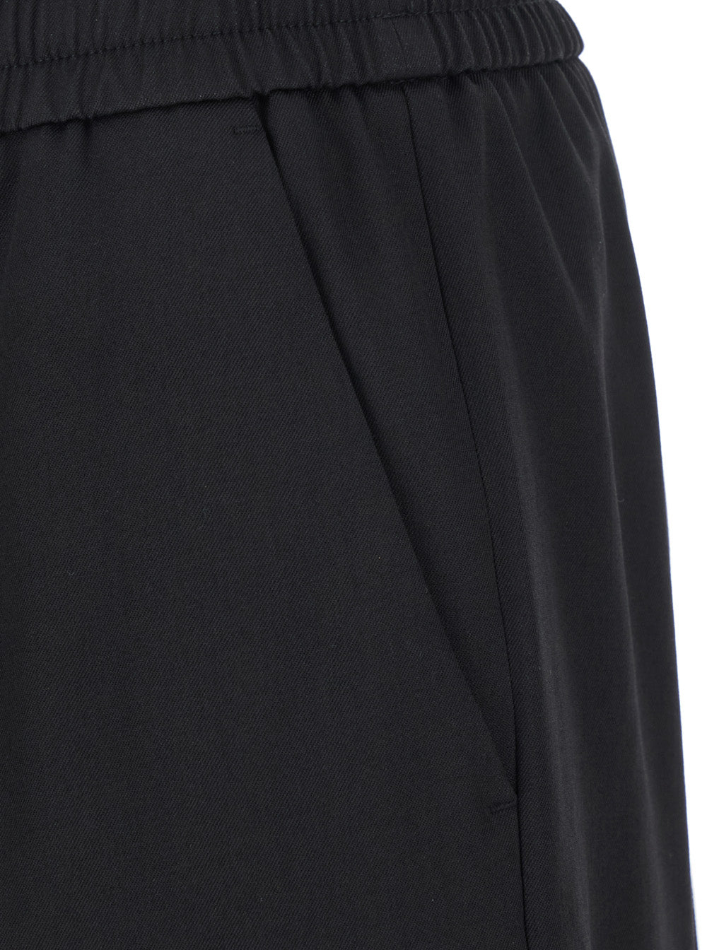 Golden Goose Men Joggers With Pockets And Ribbed Hems In Black Virgin Wool For Men GOLDEN GOOSE