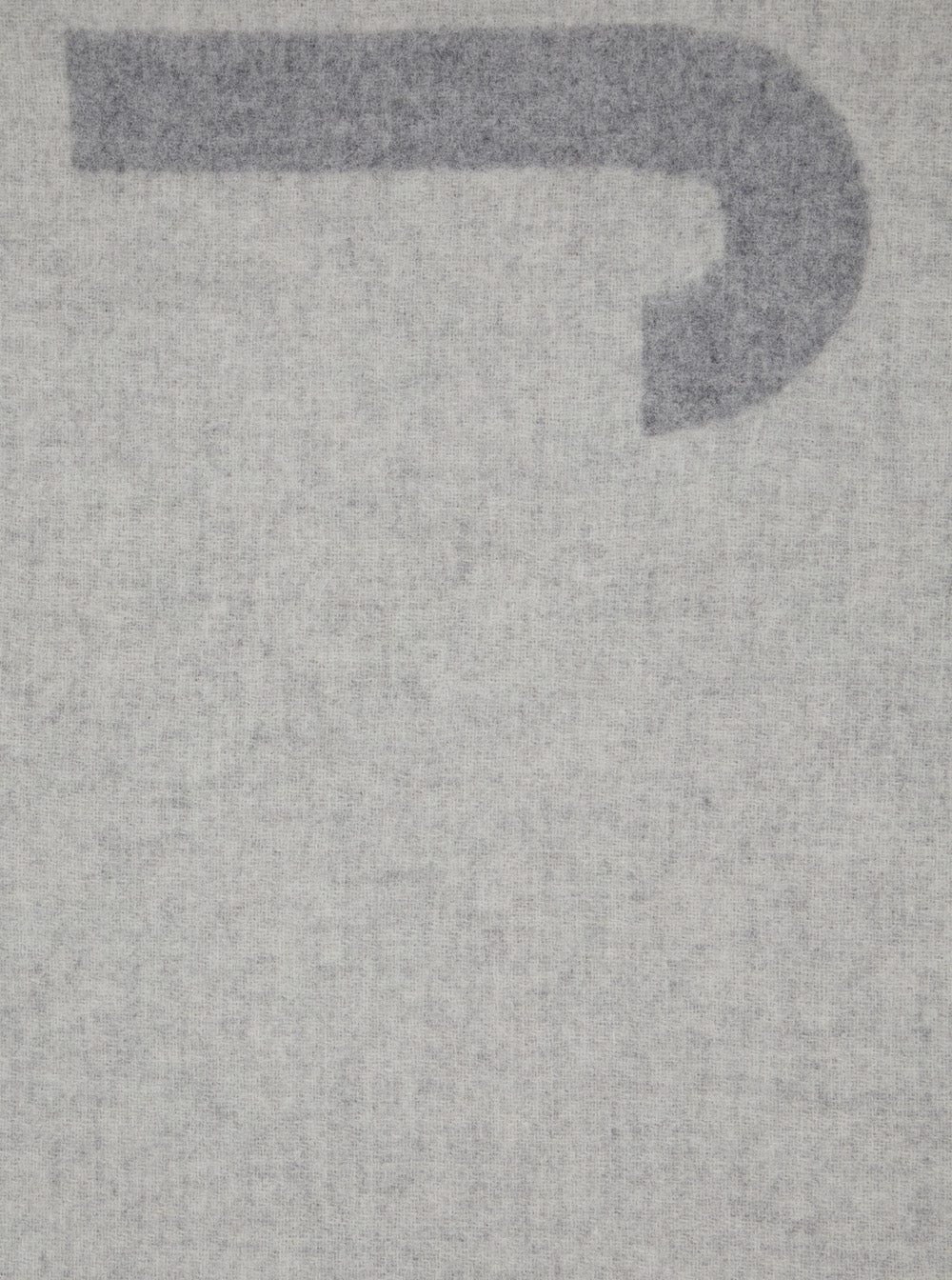 Jacquemus Men Scarf 'L'echarpe Jacquemus' With Maxi Logo Lettering And Fringed Edge In Gray For Men JACQUEMUS
