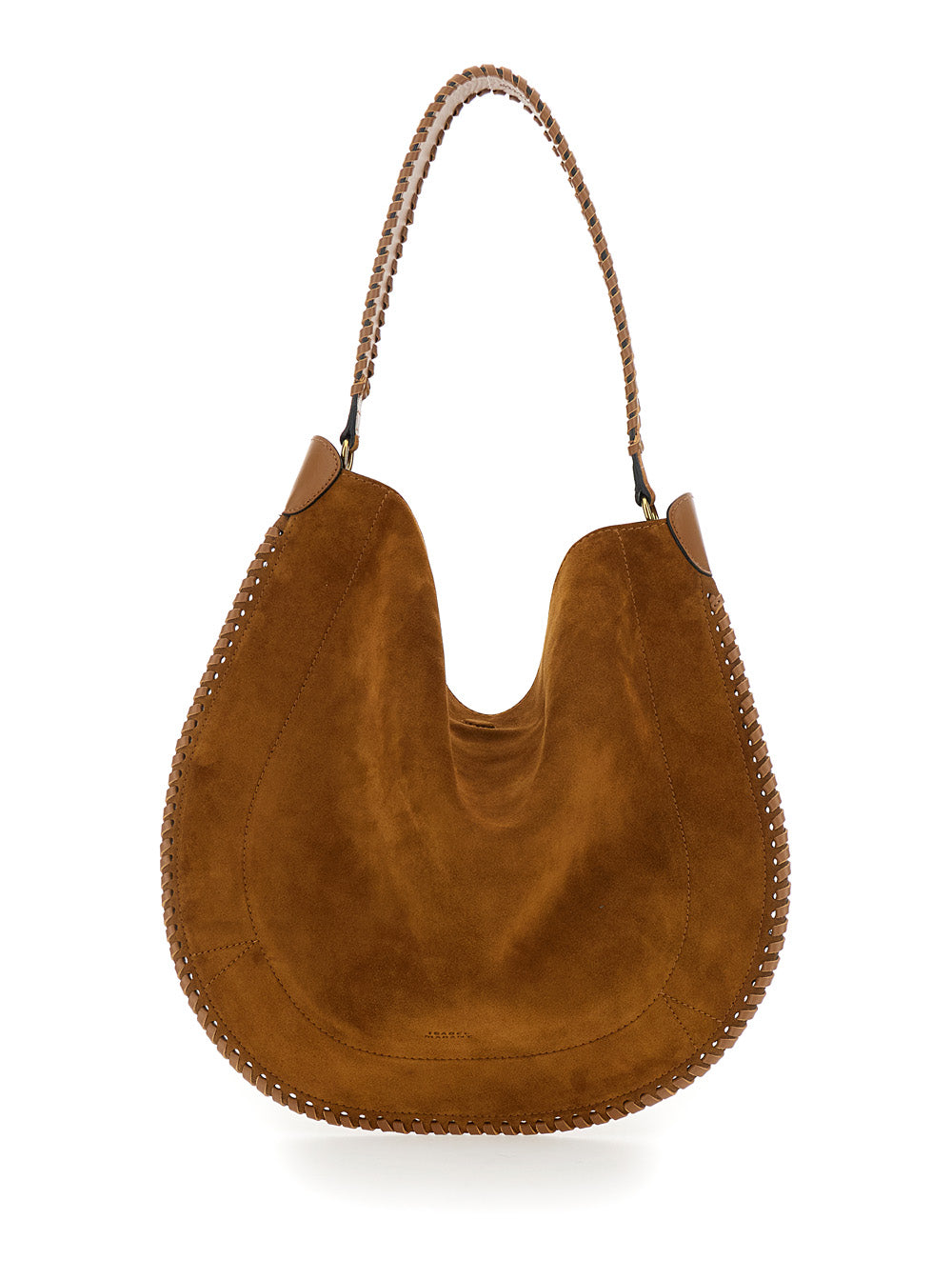 Isabel Marant Women Crossbody Bag 'Oskan Hobo' With Removable Pouch In Brown Suede For Women