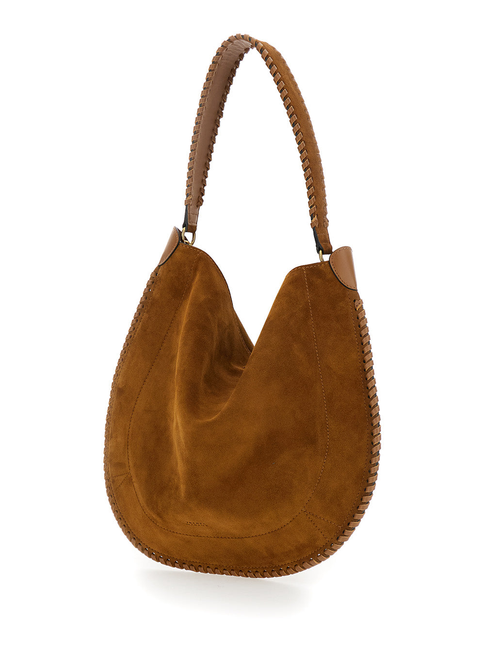 Isabel Marant Women Crossbody Bag 'Oskan Hobo' With Removable Pouch In Brown Suede For Women