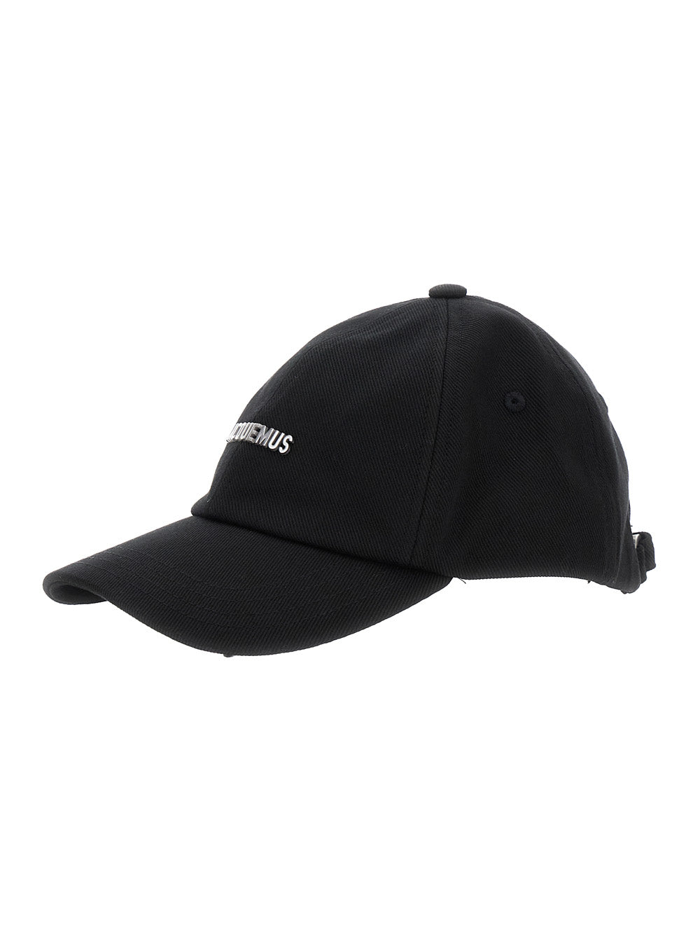 Jacquemus Women Baseball Cap 'La Casquette Gadjo' With Logo Lettering On The Front In Black Cotton For Men JACQUEMUS
