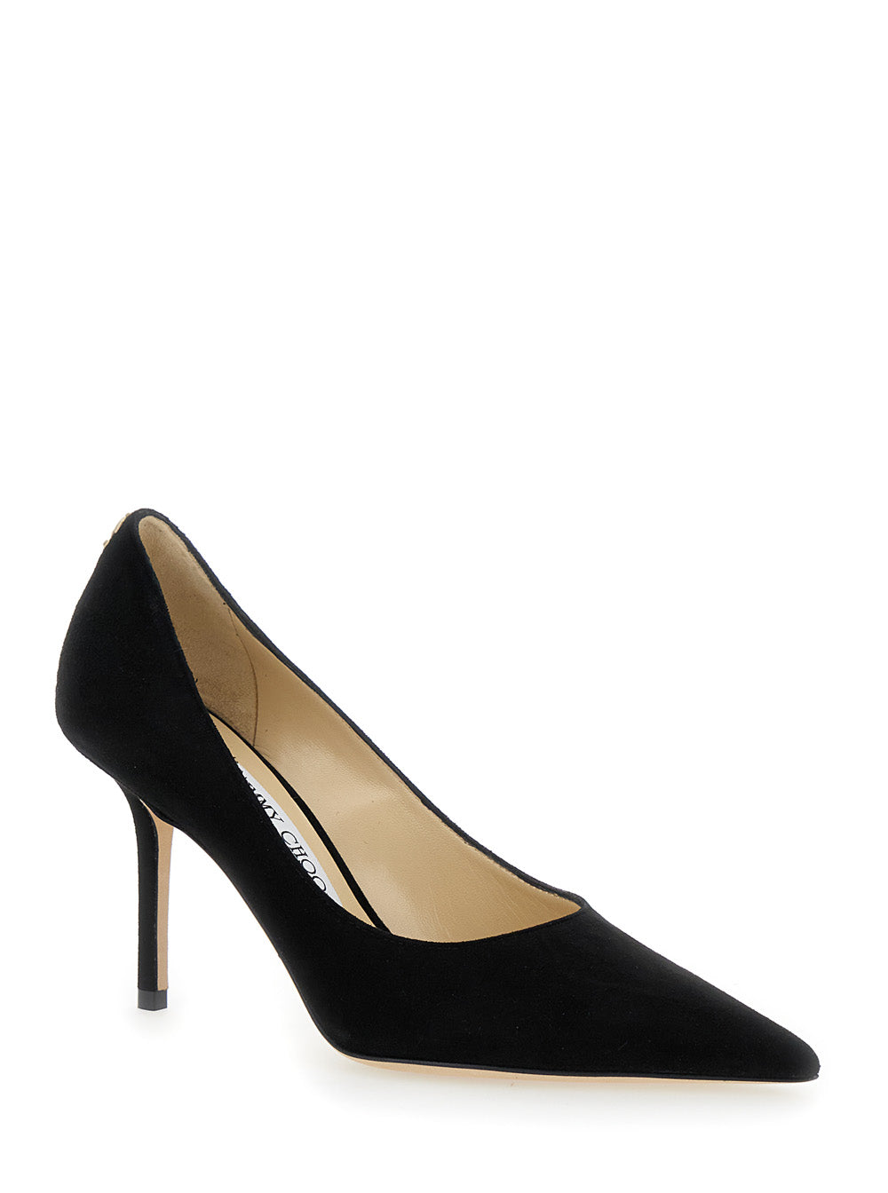 Jimmy Choo Women Pumps 'Love' With Stiletto Heel In Suede And Black Color For Women