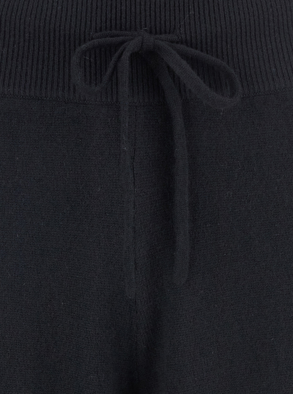 Lisa Yang Women Pants 'Sofi' With Elasticated Waist And Wide Leg In Black Cashmere For Women LISA YANG