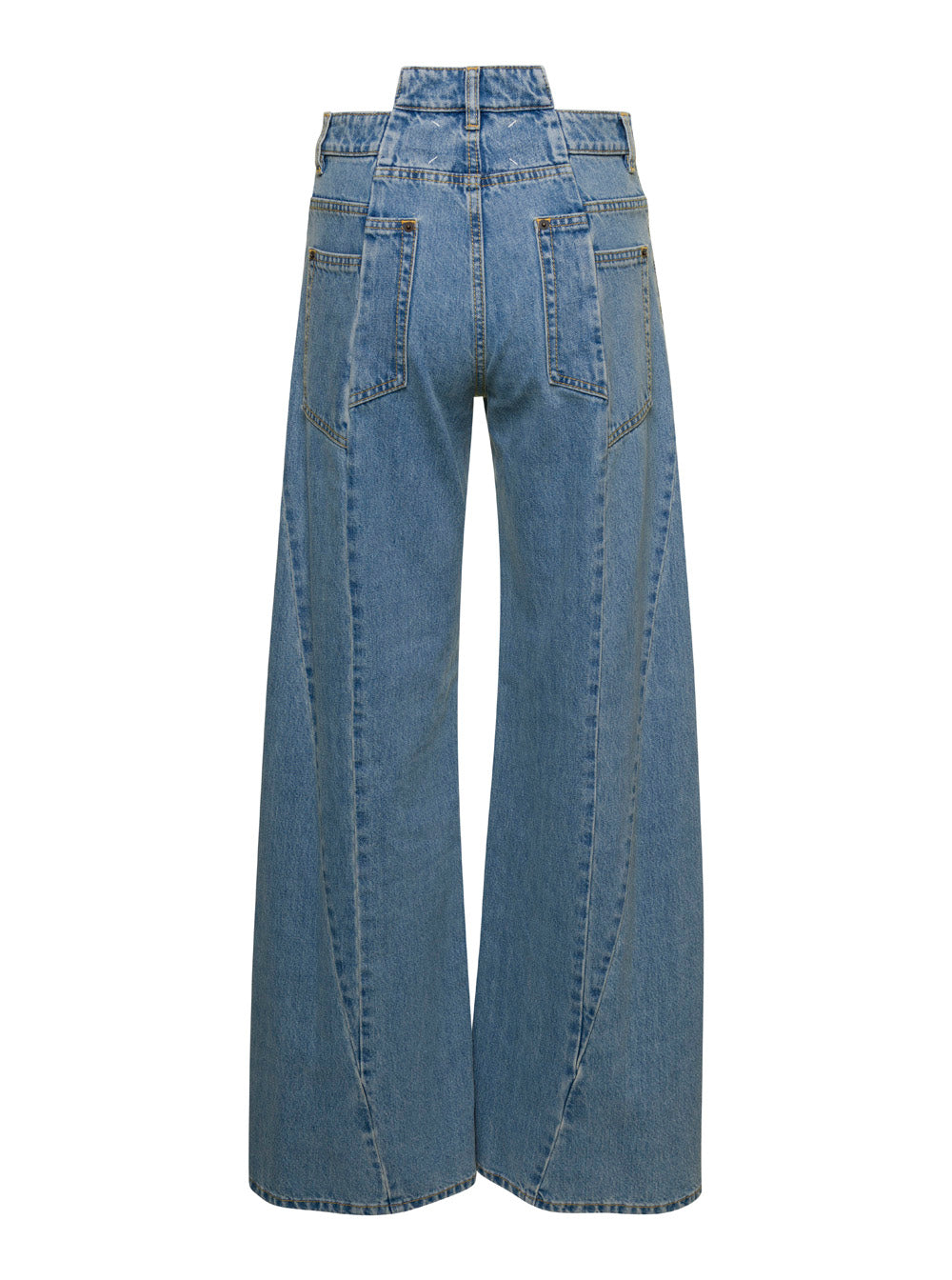 Maison Margiela Women Asymmetric Five-Pocket Denim Jeans For Women MAISON MARGIELA